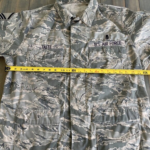 USGI Air Force Tiger Stripe Camo Airman Battle Uniform ABU Jacket 48R (P8) - Picture 5 of 7